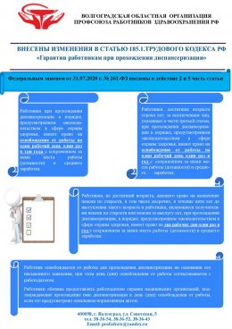 Гарантии работникам при прохождении диспансеризации