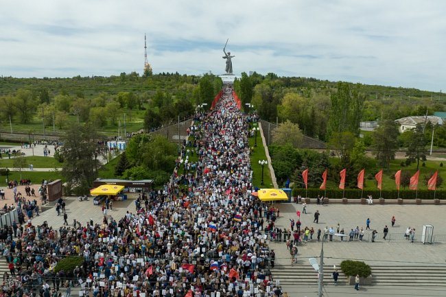 Волгоградцы встали в единый строй