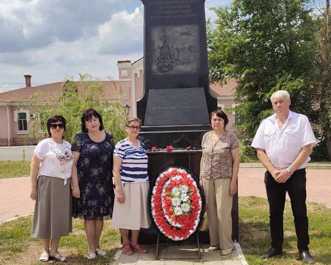Железнодорожники Сарептского узла почтили память погибших в годы Великой Отечественной войны